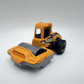 CONSTRUCTION ROAD ROLLER YELLOW 1:64 SCALE COLLECTIBLE DIORAMA DIECAST MODEL CAR