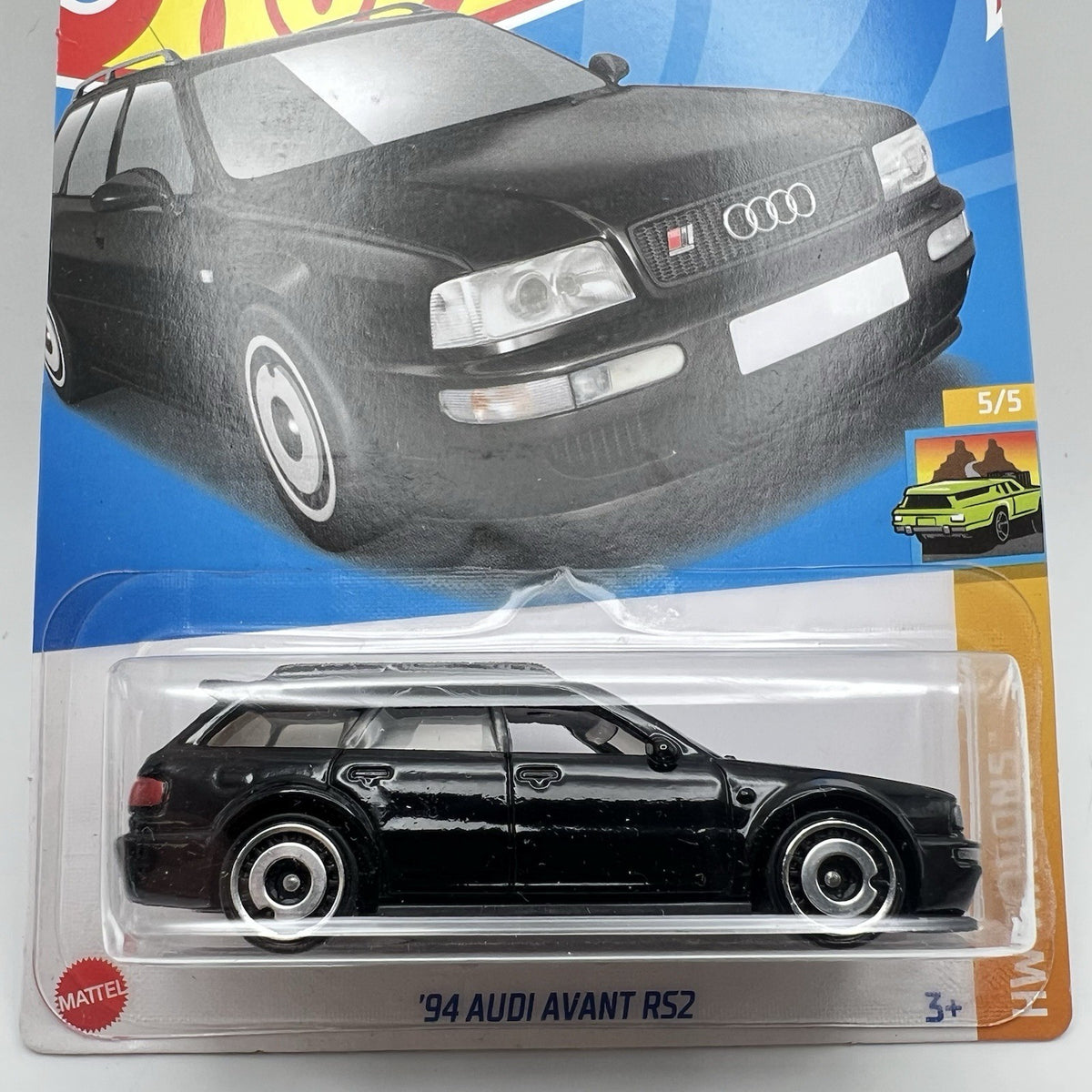 Hot Wheels '94 Audi Avant RS2 HW Wagons Series #5/5 Black Diecast 1:64 Scale New