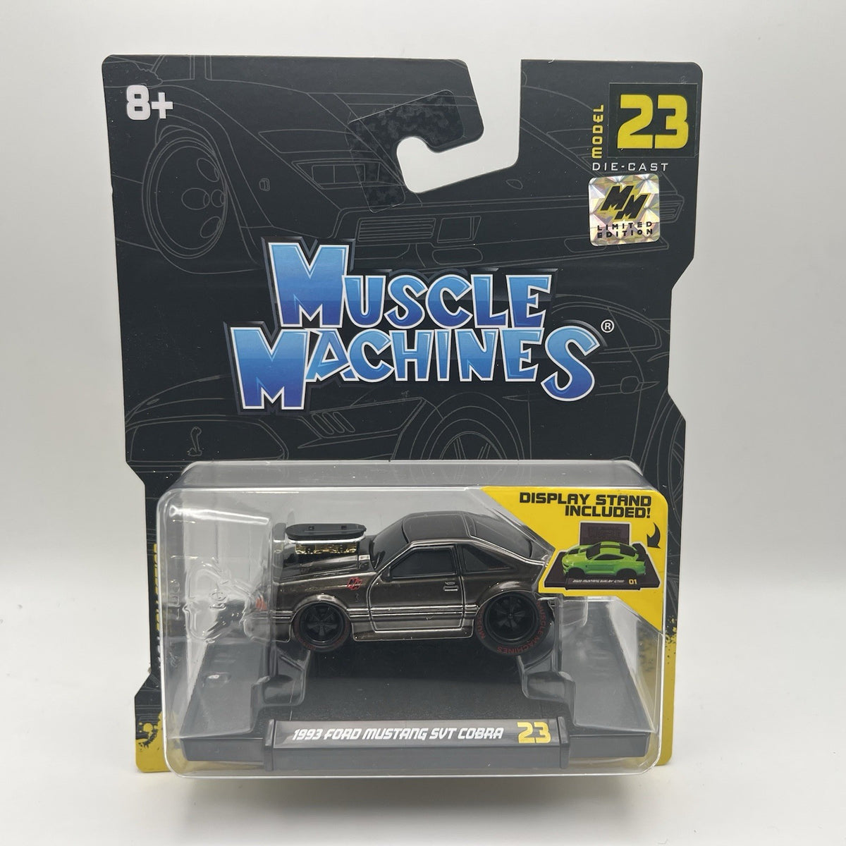 2023 MUSCLE MACHINES CAR LE ‘93 FORD MUSTANG SVT COBRA Smoke Black