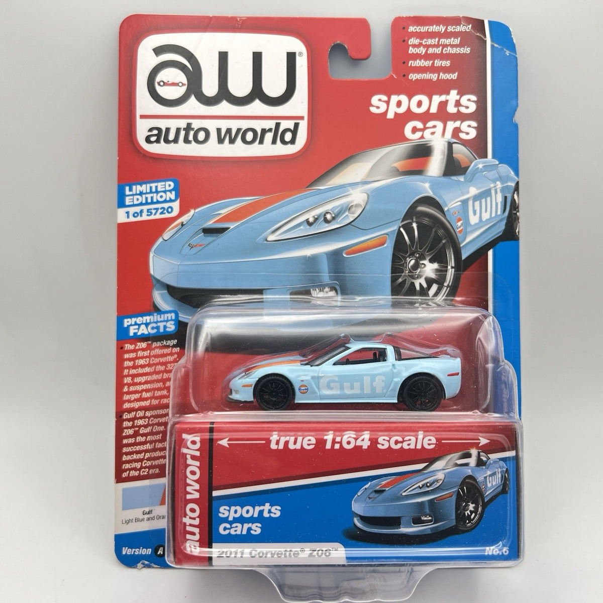 Auto world 2011 Chevy Corvette Z06  - 2023 Sports Cars - Gulf oil blue