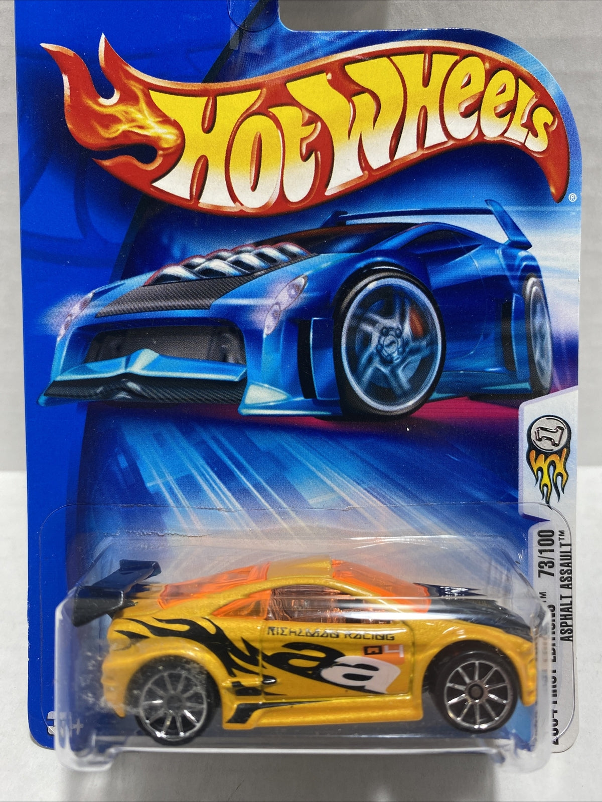 Hot Wheels ~ 2004 FIRST EDITIONS~#073~ ASPHALT ASSAULT~ #73/100~Yellow~New~NM+