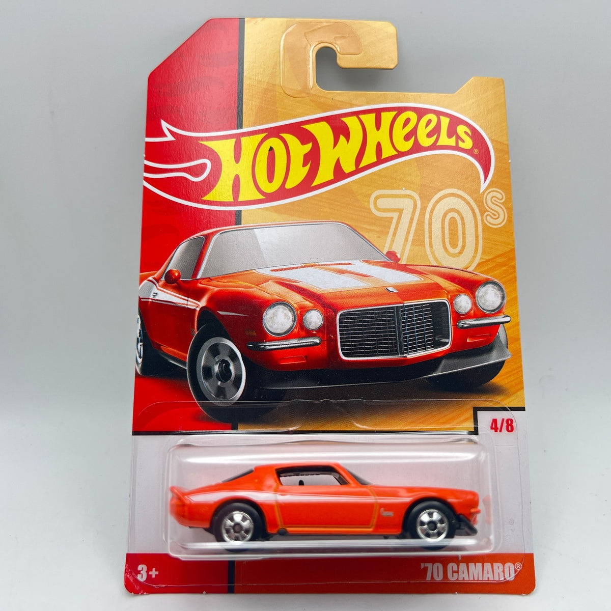 Hot Wheels '70 Camaro Orange 70s Decades 4/8 50th Throwback