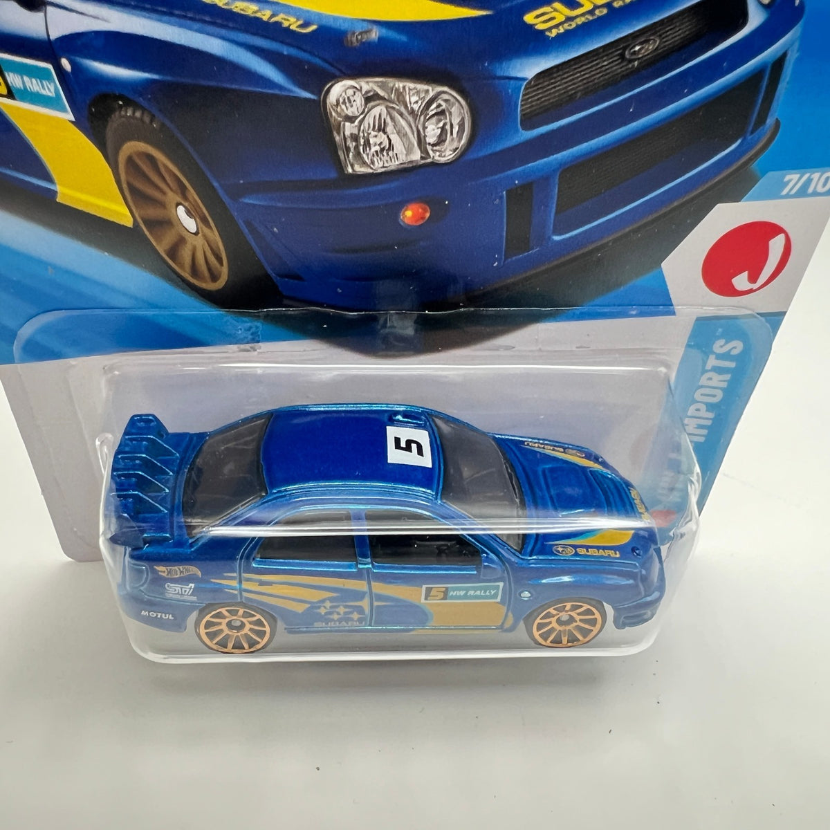 Hot Wheels Subaru Impreza WRX Blue Rally HW J-Imports 7/10 176/250 2026