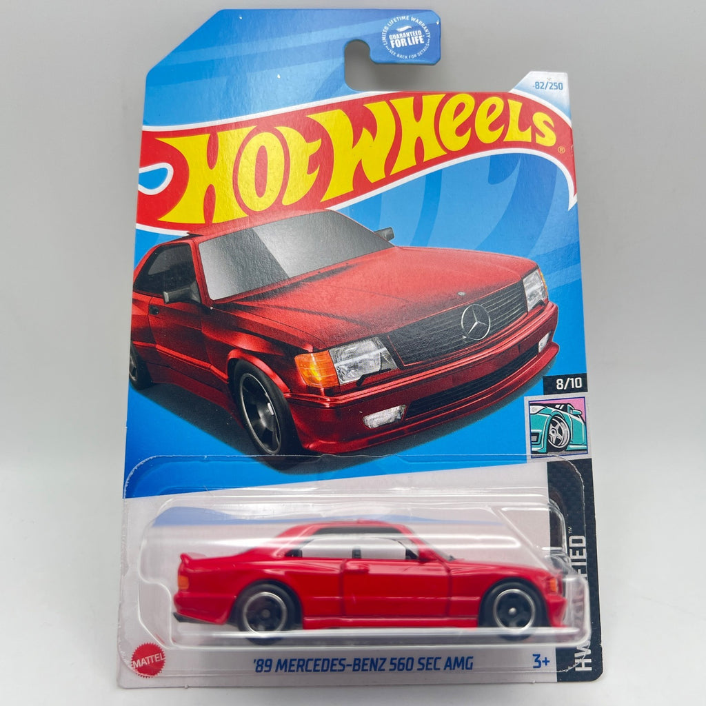 Hot Wheels '89 Mercedes-Benz 560 SEC AMG Lot of 3 Blue 186 Red 82 Black 150/250