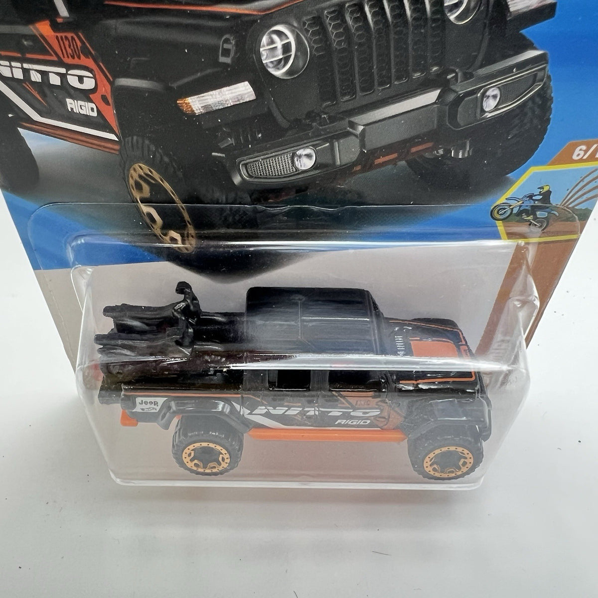 2025 Hot Wheels HW Dirt 6/10 Black Nitto Rigid ‘20 Jeep Gladiator #130 Truck