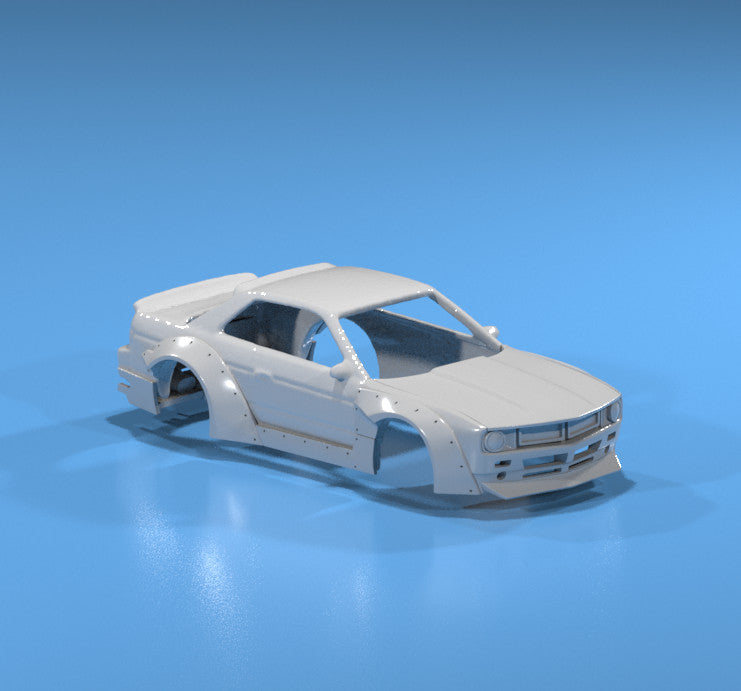 Boss Style Wide Body Kit for Hot Wheels Nissan Silvia S13 - Resin - 3d Printed