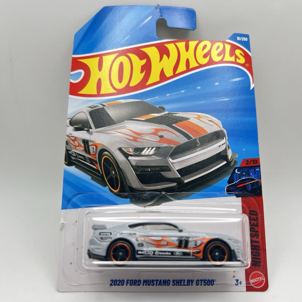 Hot Wheels- 2020 Ford Mustang Shelby GT500 Gray 2/250,Night Speed 2025