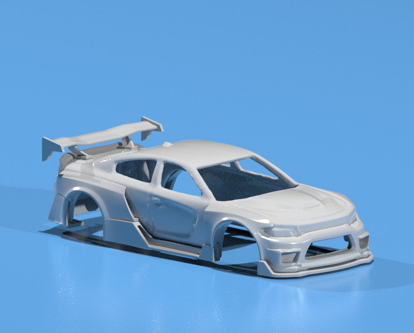 FatBoi Wide Body Kit for Hot Wheels ’15 Dodge Charger SRT – Resin - 3d Printed
