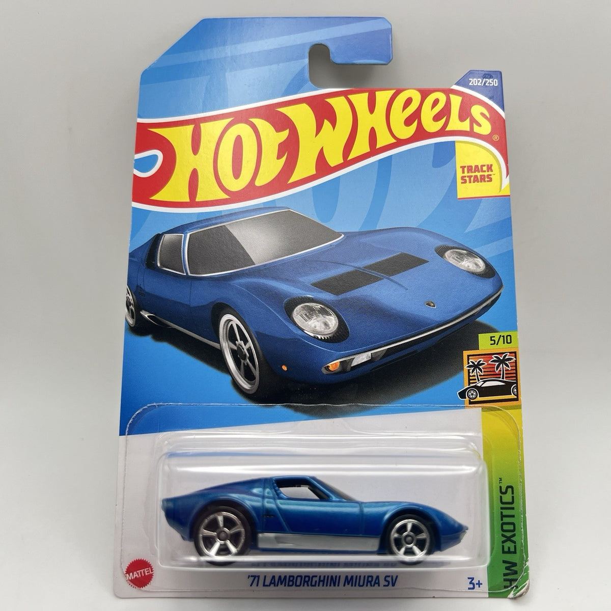 Hot Wheels Blue 71’ Lamborghini Miura SV Exotics “New”