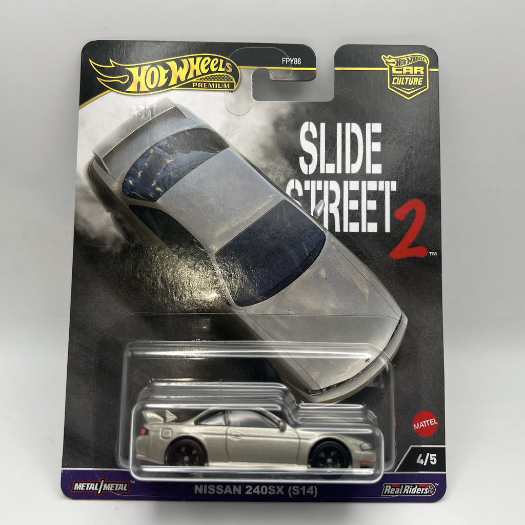 Hot Wheels Premium 2024 Car Culture "Slide Street 2" Nissan 240SX S14 Diecast