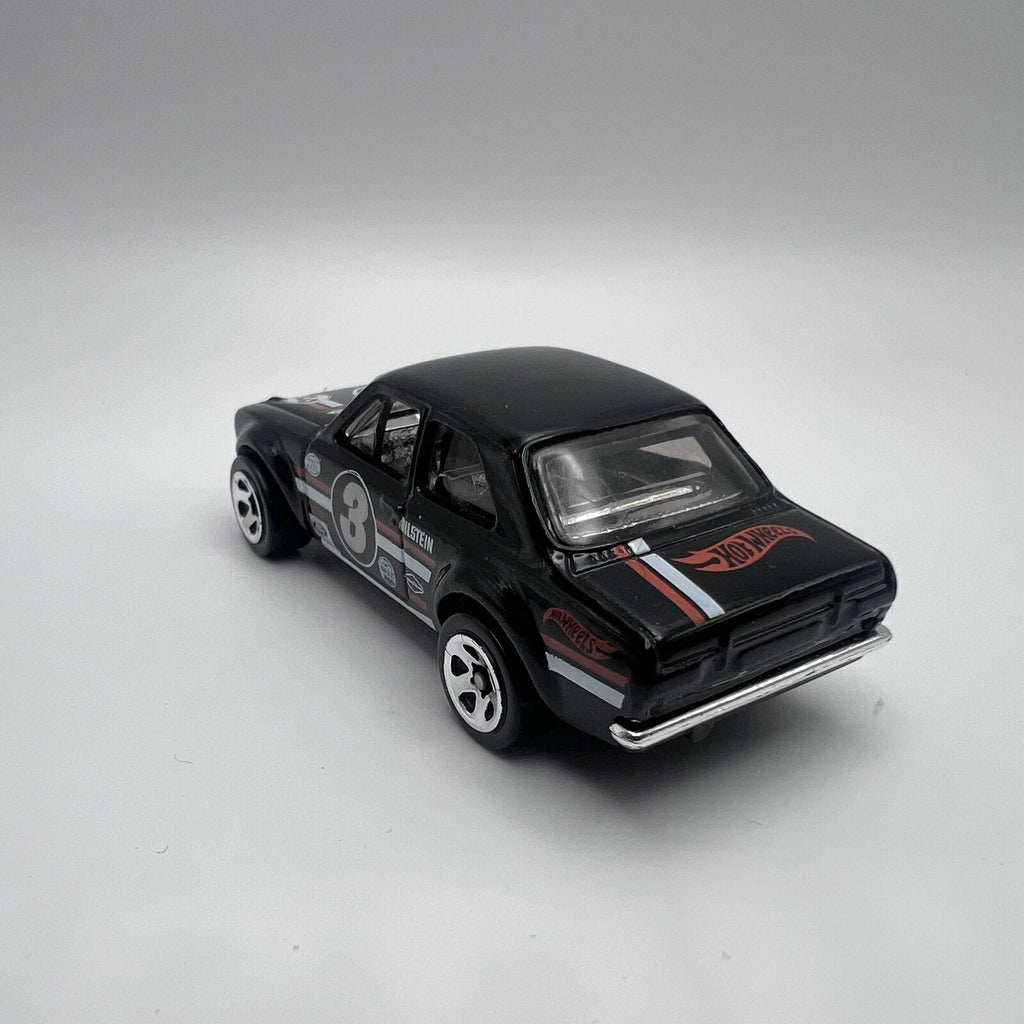 Hot Wheels 2014 Mattel Black '70 Ford Escort No 3 RS1600 Gum Ball 3000 1/64