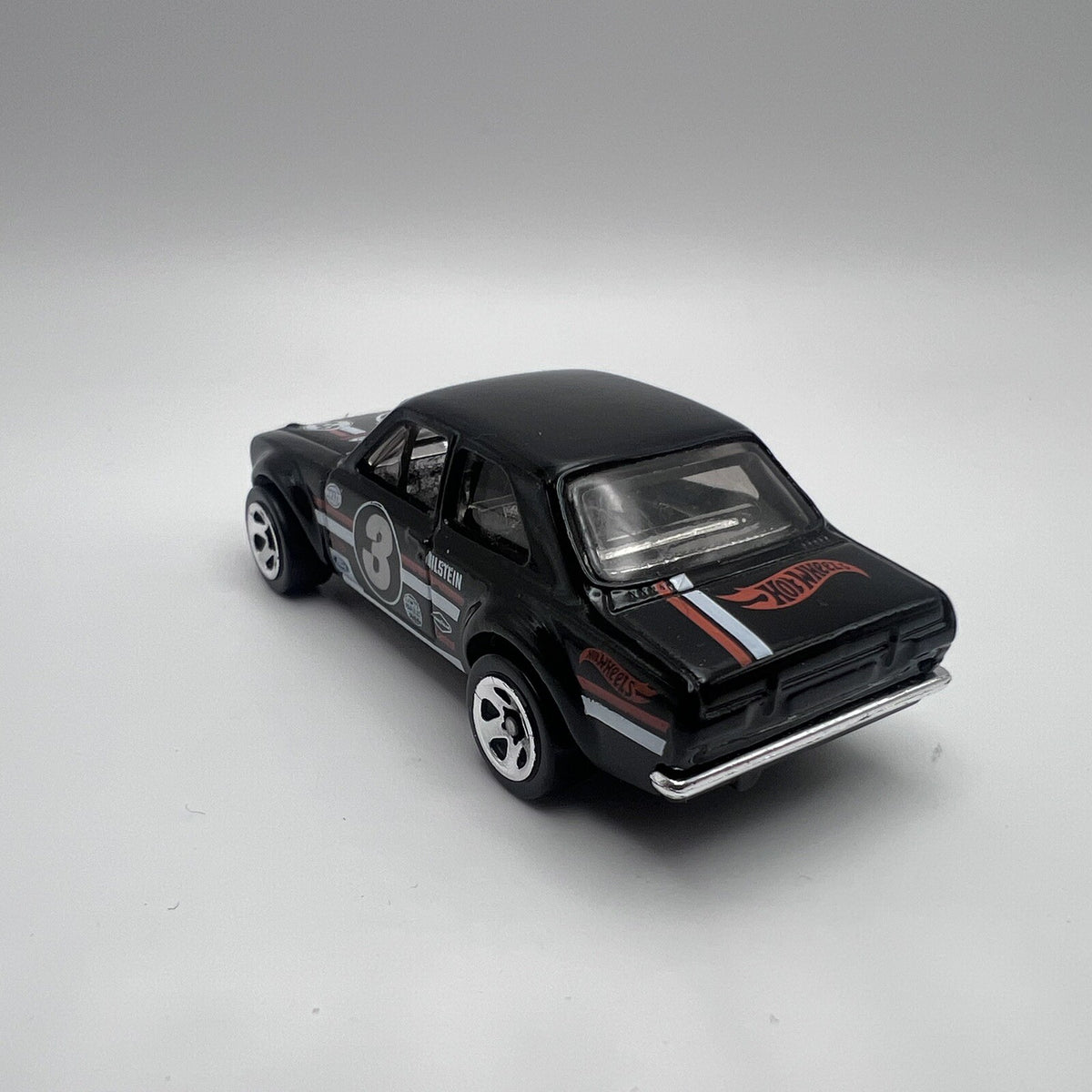 Hot Wheels 2014 Mattel Black '70 Ford Escort No 3 RS1600 Gum Ball 3000 1/64