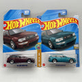 Lot Of (2) 2024 Hot Wheels '94 Audi Avant RS2 Teal And Maroon