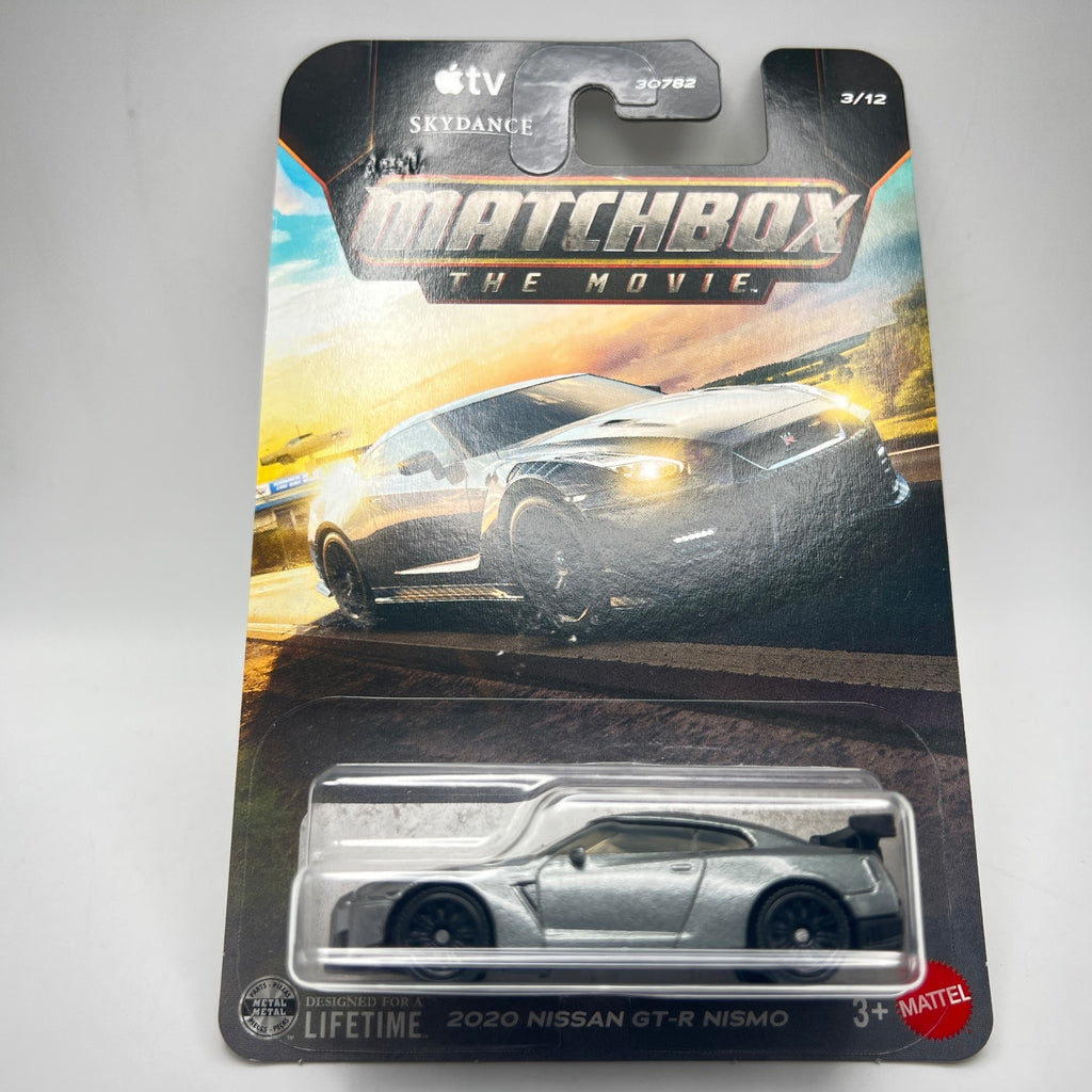 Matchbox The Movie 2020 Nissan GT-R Nismo Silver 3/12 2026 Apple TV