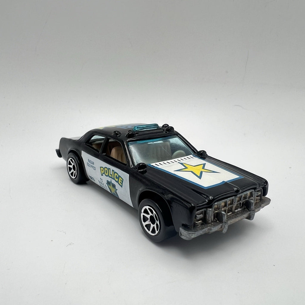 1977 Hot Wheels Police Car Emergency Squad Black & White 1:64 DIECAST Toy Car