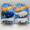 Hot Wheels '95 Mazda RX-7 White Project MU Blue White Color VARIATION set