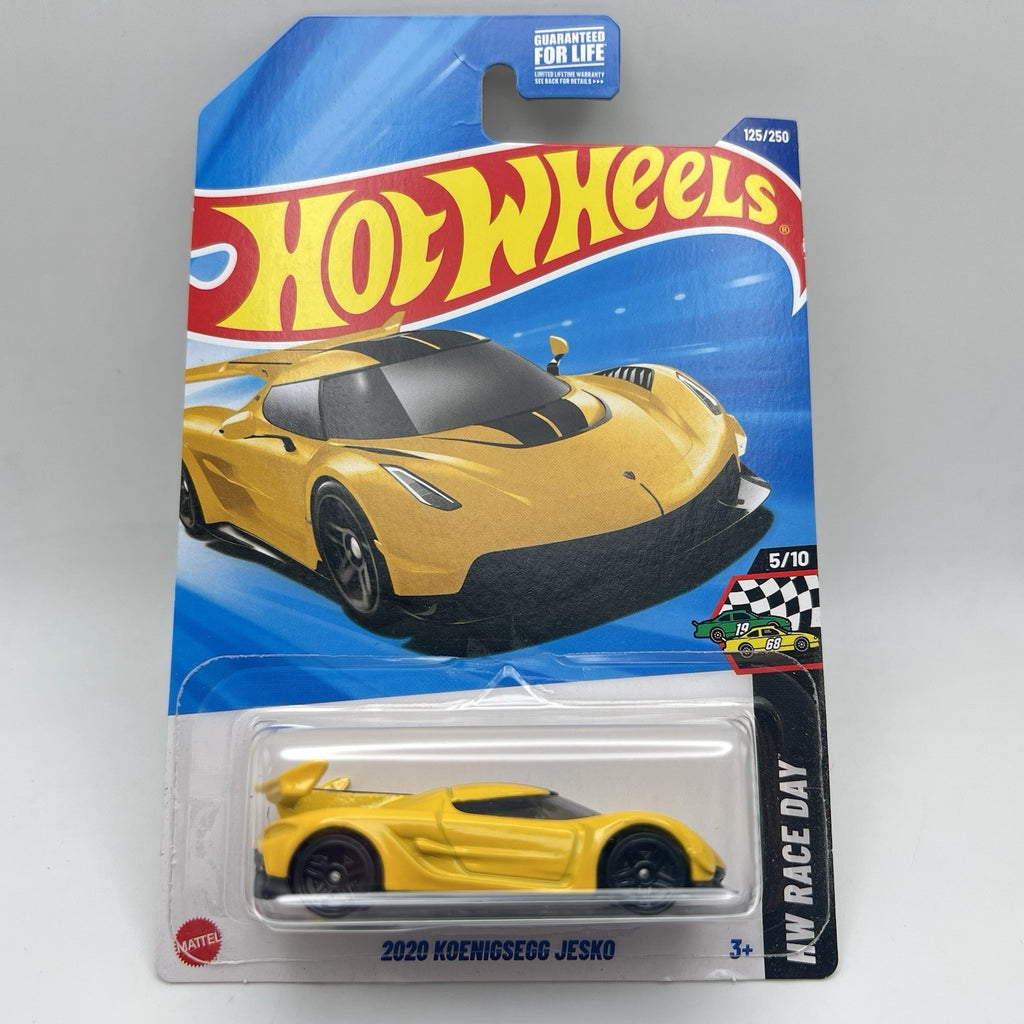 Hot Wheels Koenigsegg Jesko Yellow HW Race Day #125 NEW 2025