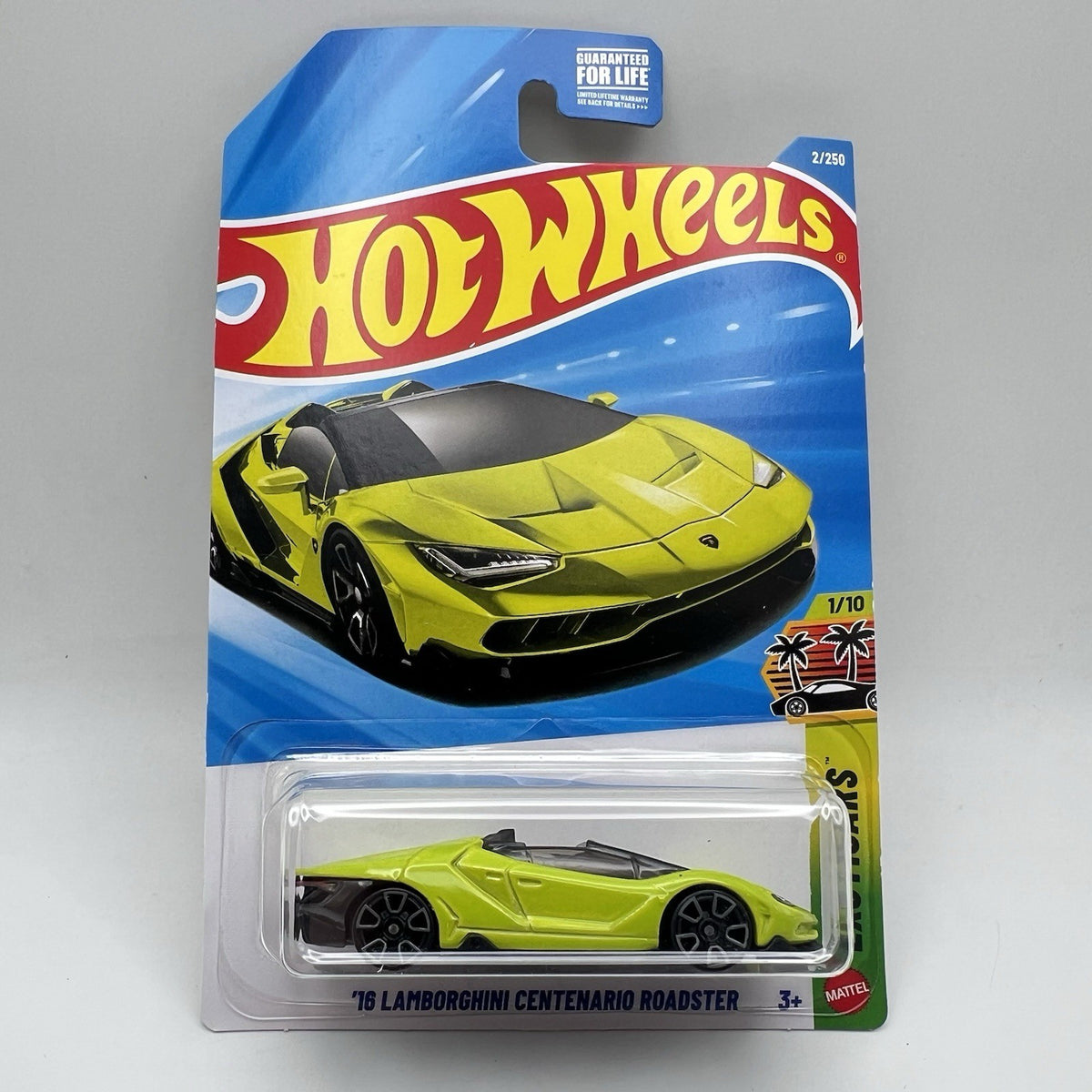 Hot Wheels ‘16 Lamborghini Centenario Roadster Green Exoticars 1/10