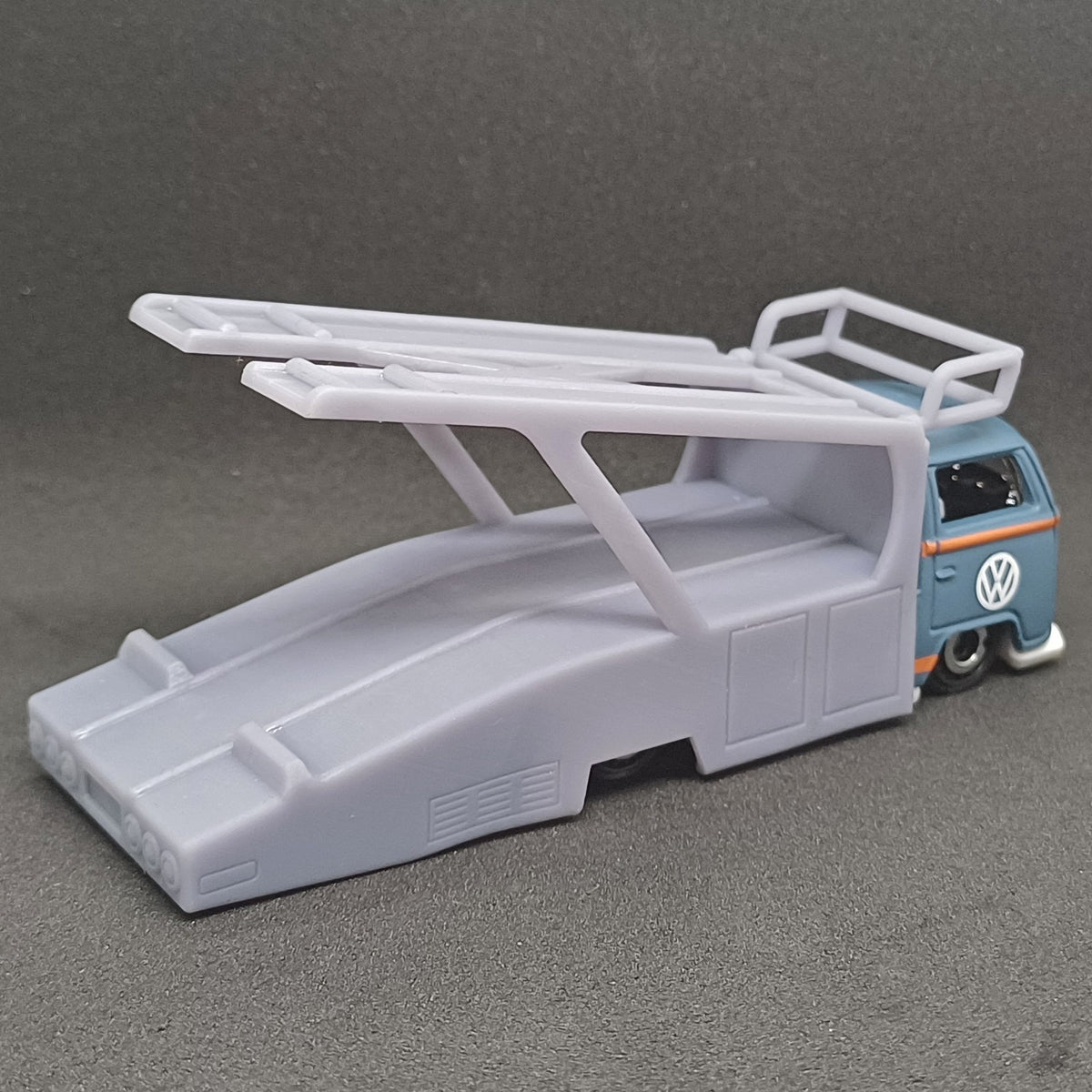 Double Decker Hauler add on for Hot Wheels Volkswagen T2 pickup - Resin
