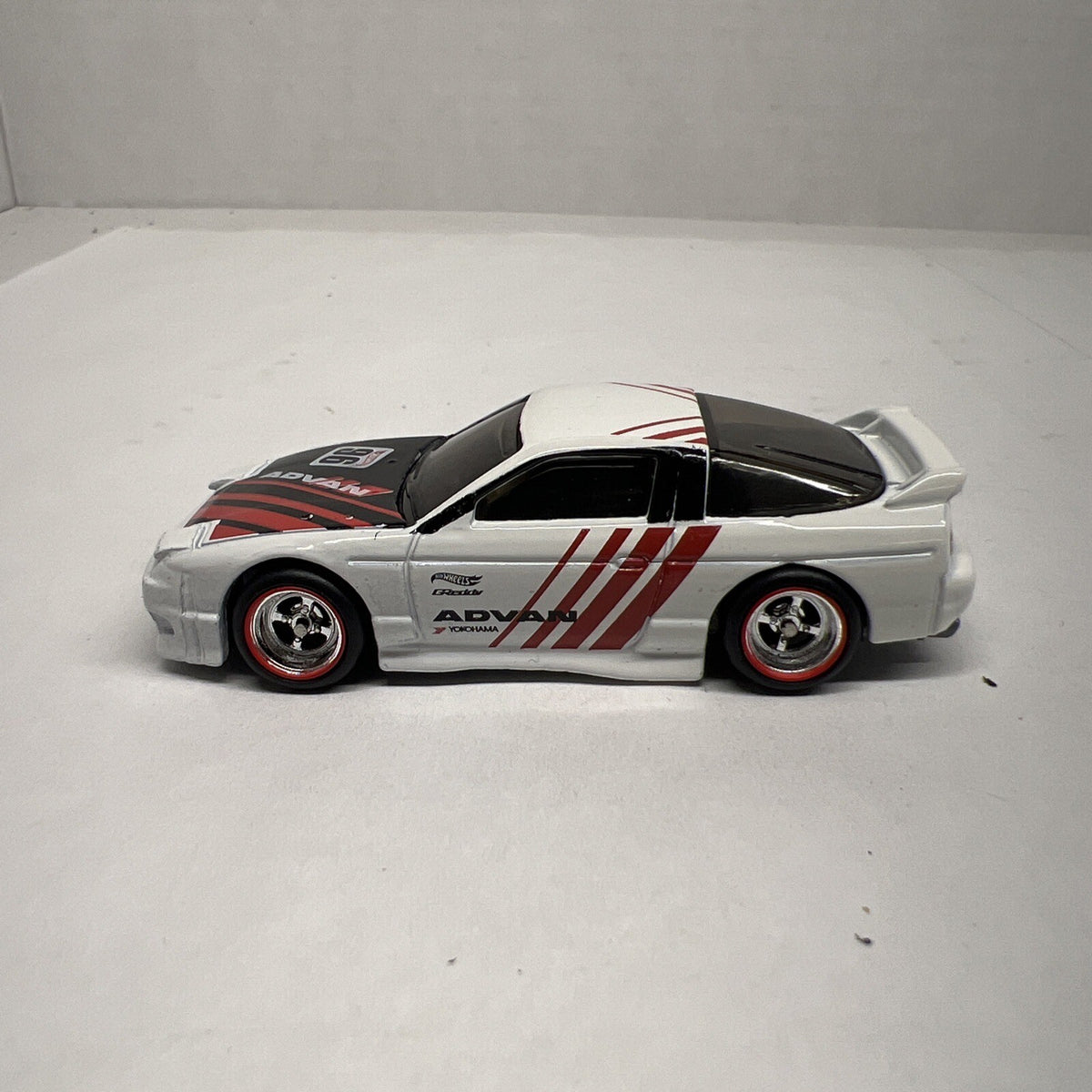 Hot Wheels Nightburnerz 7/10 1996 Nissan 180SX Type X Advan White W/Real Riders