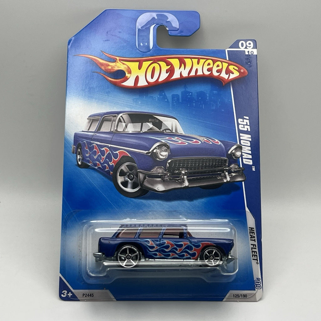 2009 Hot Wheels Heat Fleet 125/190 '55 Nomad 09/10 With 5 Spoke Wheels