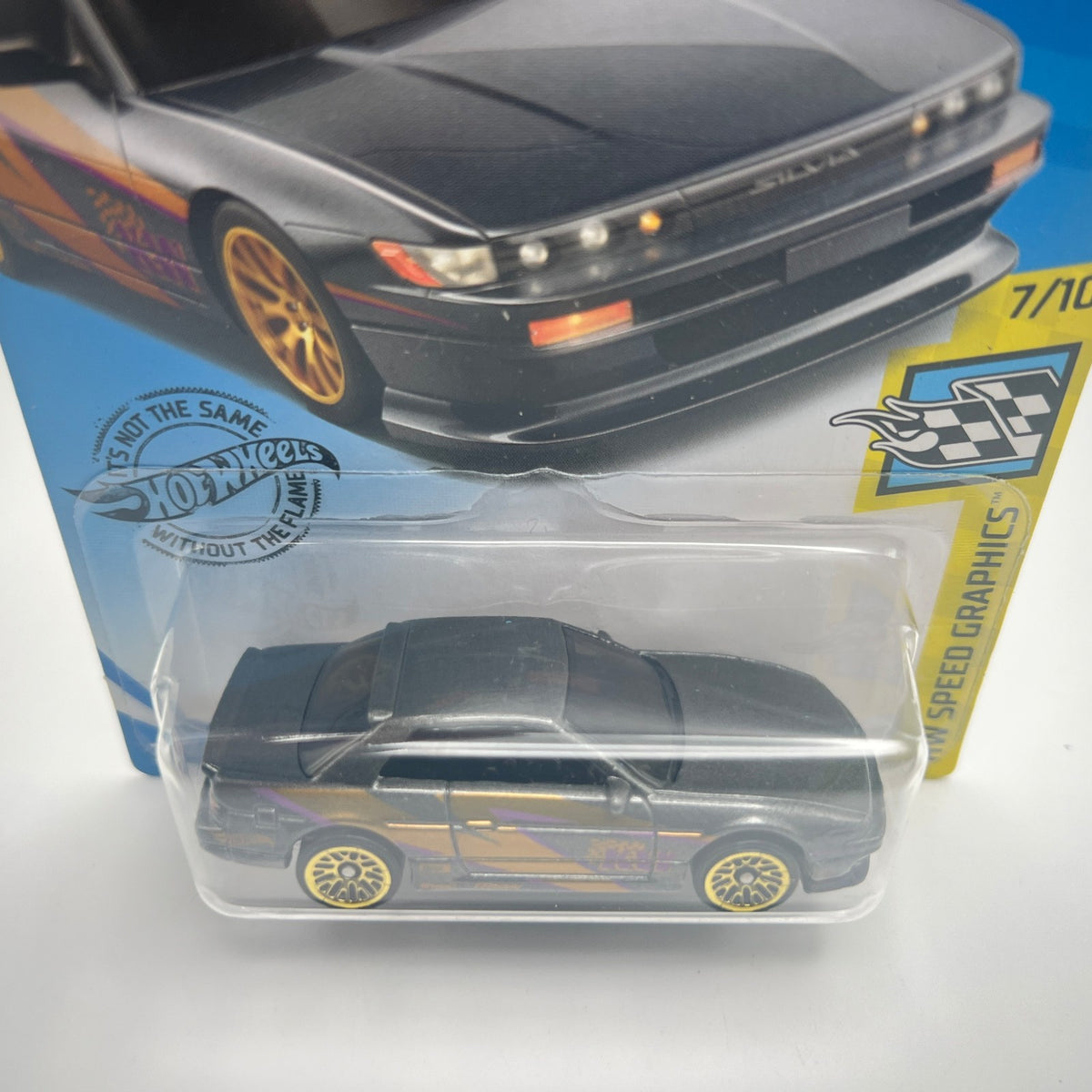 Hot Wheels Nissan Silvia S13 111/250 HW Speed Graphics 7/10 Gunmetal