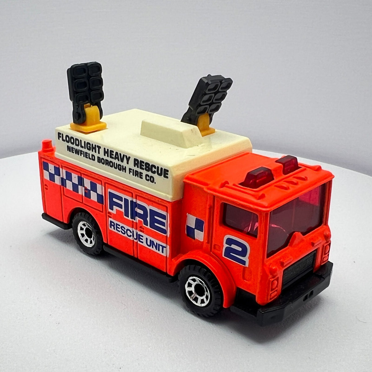 Matchbox Mack Auxiliary Power Truck Fluorescent Orange Fire Rescue LOOSE