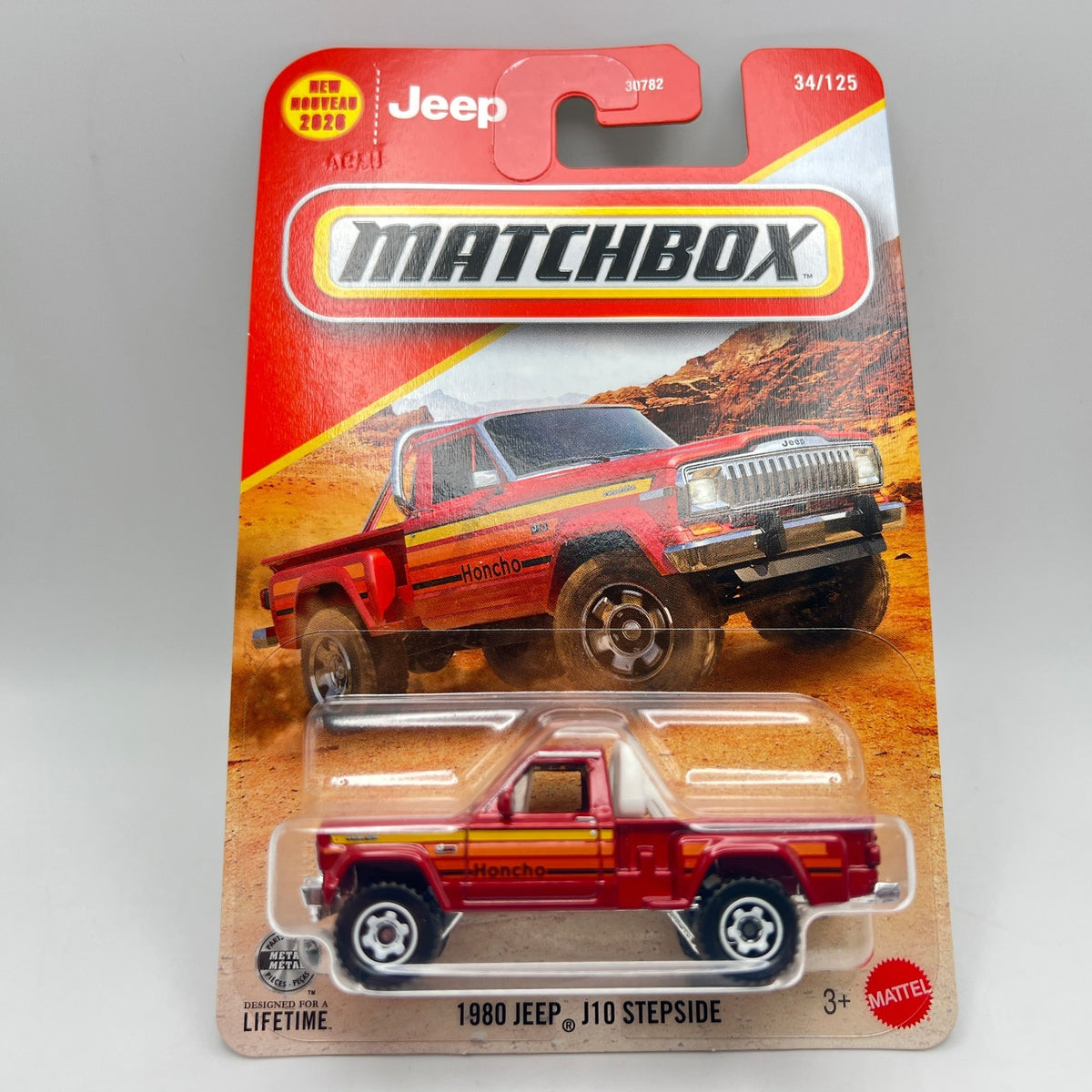 Matchbox 1980 Jeep J10 Stepside Honcho 34/125 Red New 2026 1:64