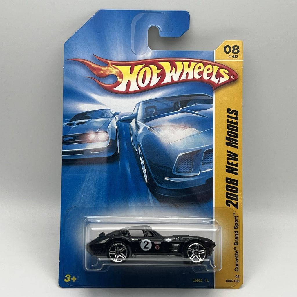 2007 Hot Wheels 2008 New Models Corvette Grand Sport Black 008/196