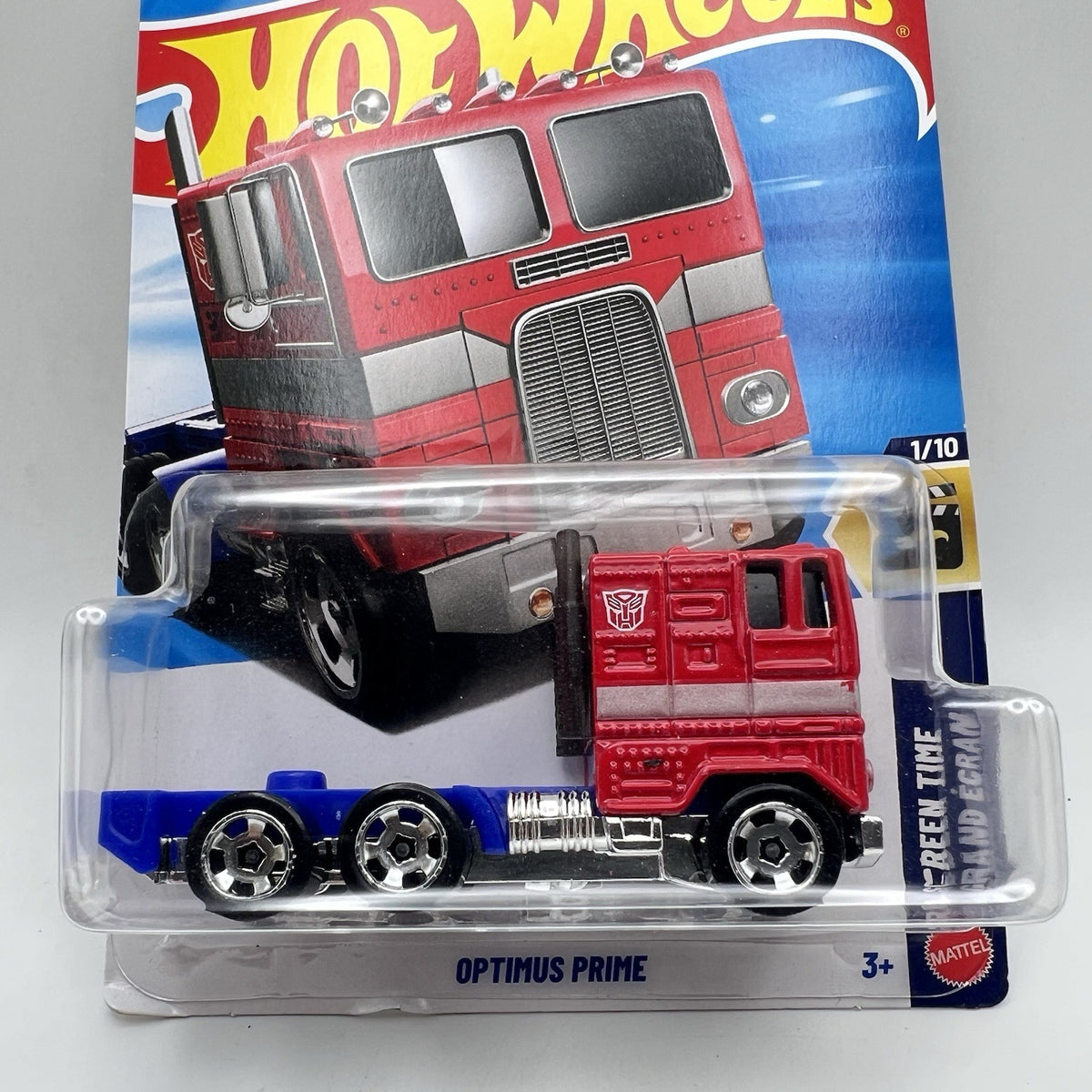 2025 HOT WHEELS F CASE TRANSFORMERS OPTIMUS PRIME RED HW SCREEN TIME 6/10