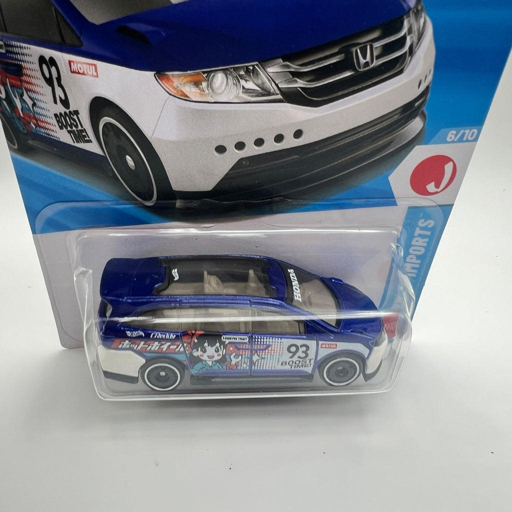 Hot Wheels Honda Odyssey 149/250 J-Imports 6/10 Blue 1:64 Diecast