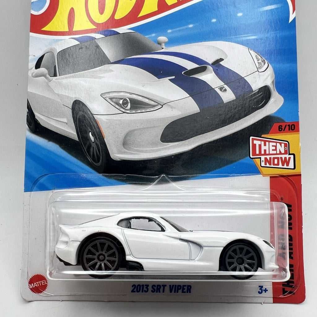 Hot Wheels 2013 SRT Viper Then and Now White Blue 1:64 Diecast Car