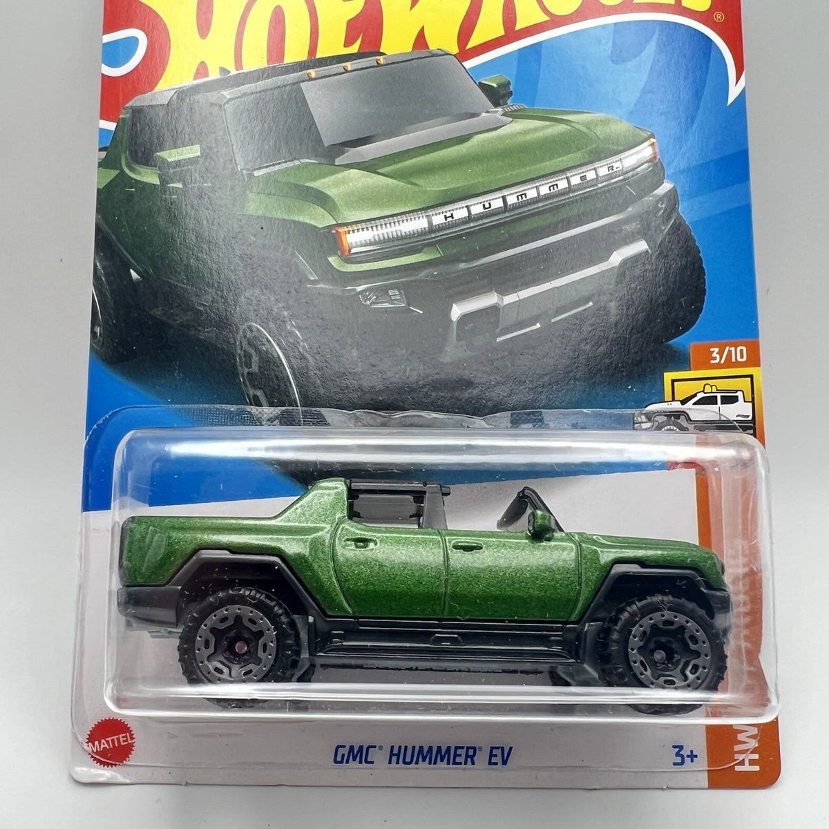 Hot Wheels GMC Hummer EV New HW Hot Trucks Series#3/10 Green Diecast 1:64 Scale