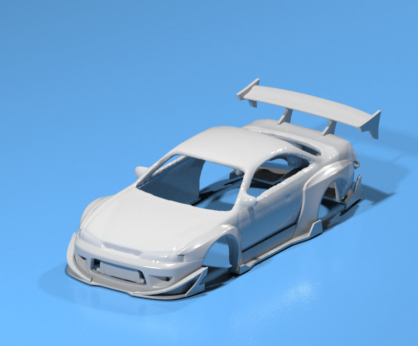 Pandem Style Wide Body Kit for Hot Wheels Nissan Silvia S14 - Resin - 3d Printed