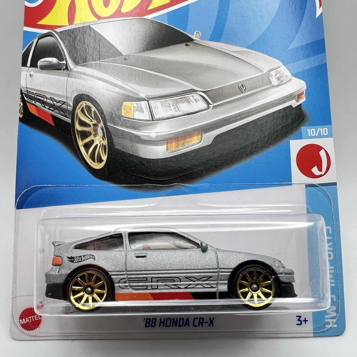NEW 2023 Hot Wheels Silver’88 Honda CRX CR-X HW J-IMPORTS 10/10 148/250