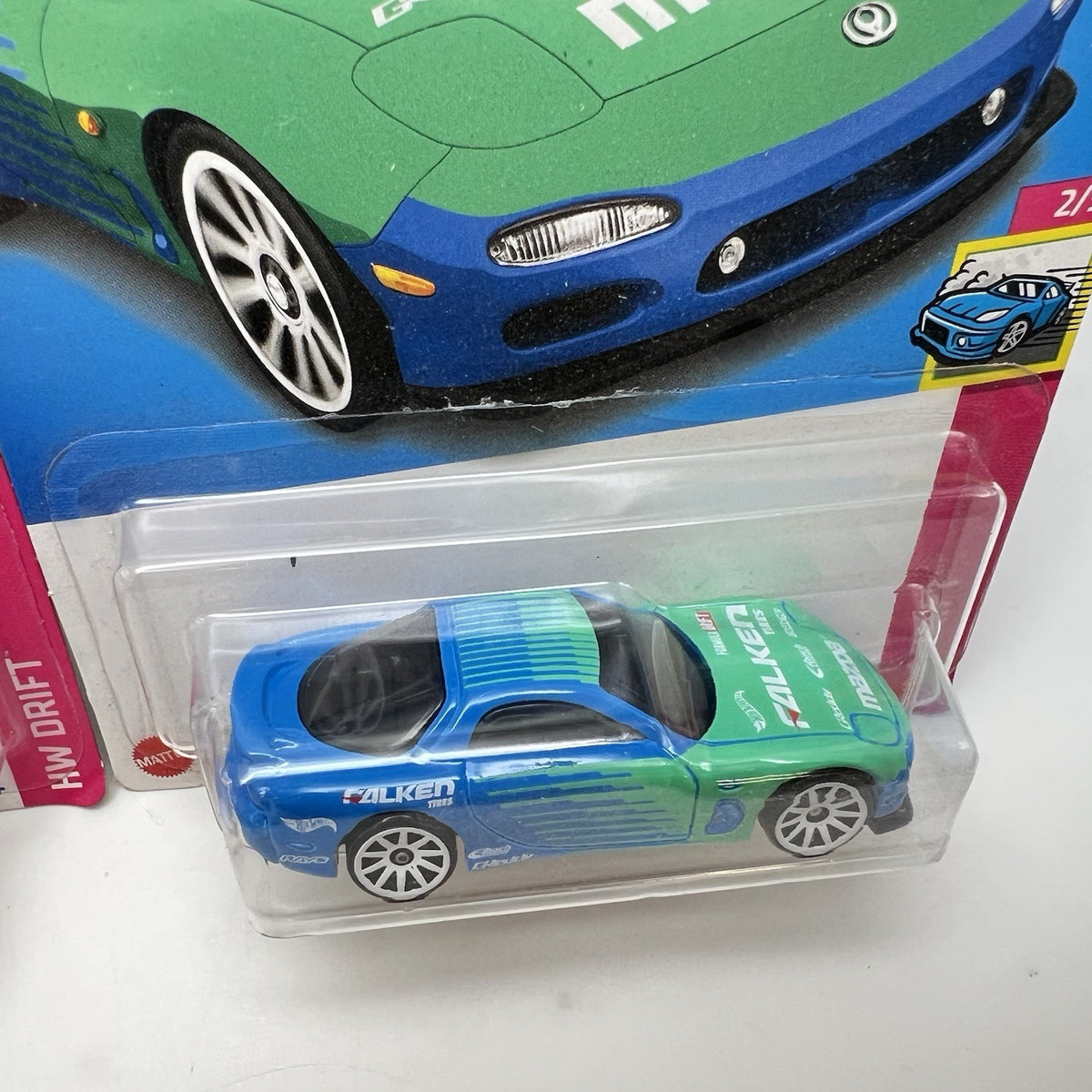 2021 Hot Wheels -95 MAZDA RX-7 Green FALKEN (2) Lot. NEW