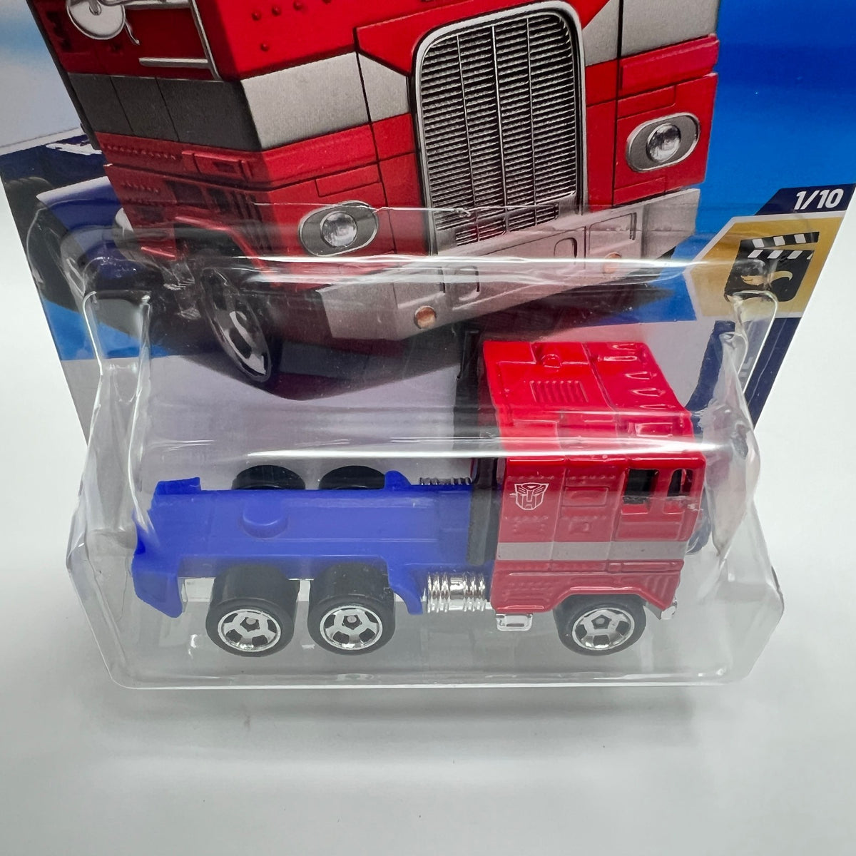 2025 Hot Wheels Transformers Optimus Prime Red HW Screen Time 1/10 27/250