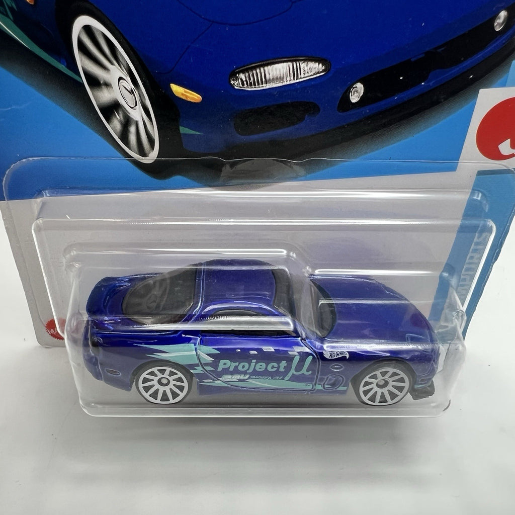 Hot Wheels 95 MAZDA RX-7 Blue J-Imports
