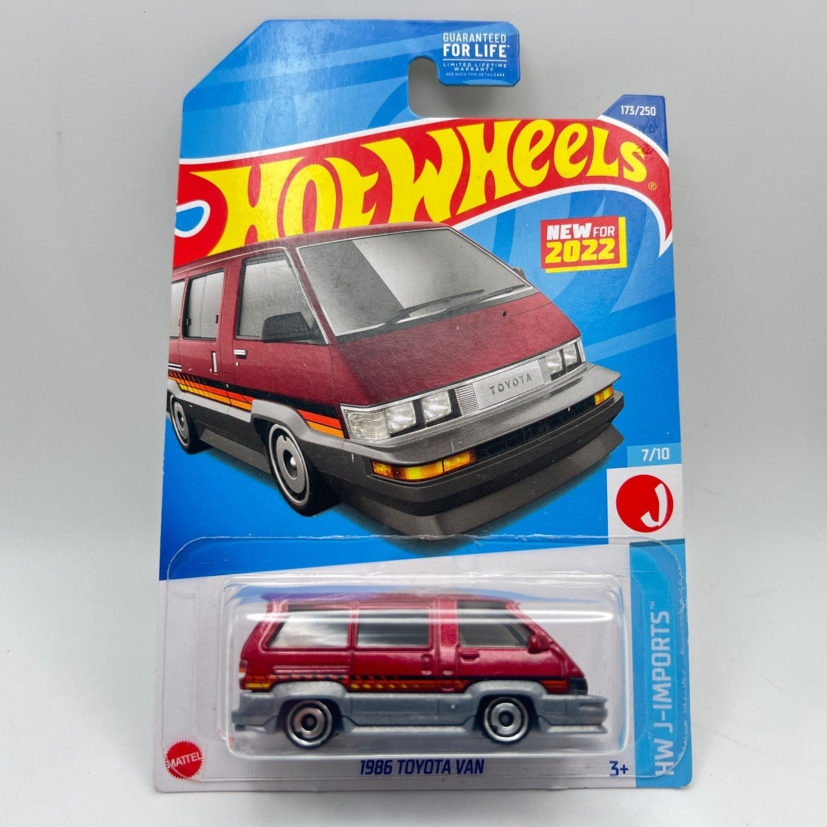 Hot Wheels 1986 Toyota Van Maroon HW J-Imports 7/10 173/250 New For 2022