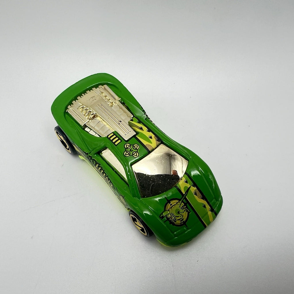 Hot Wheels Speed Blaster Dino Hunt -  1990 | Game Over Series | Green | DieCast