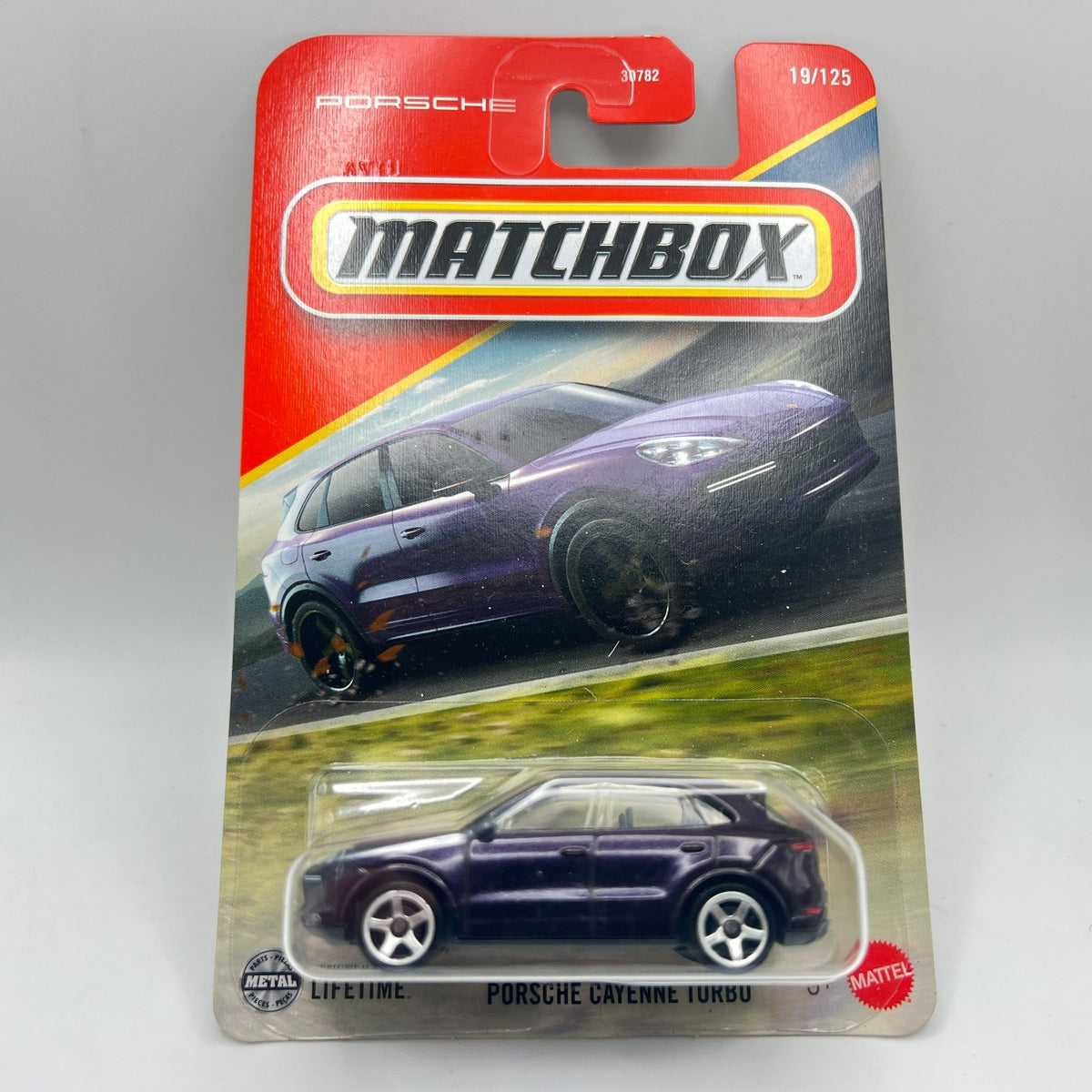 Matchbox Porsche Cayenne Turbo 19/125 Purple 1:64 Scale Diecast SUV