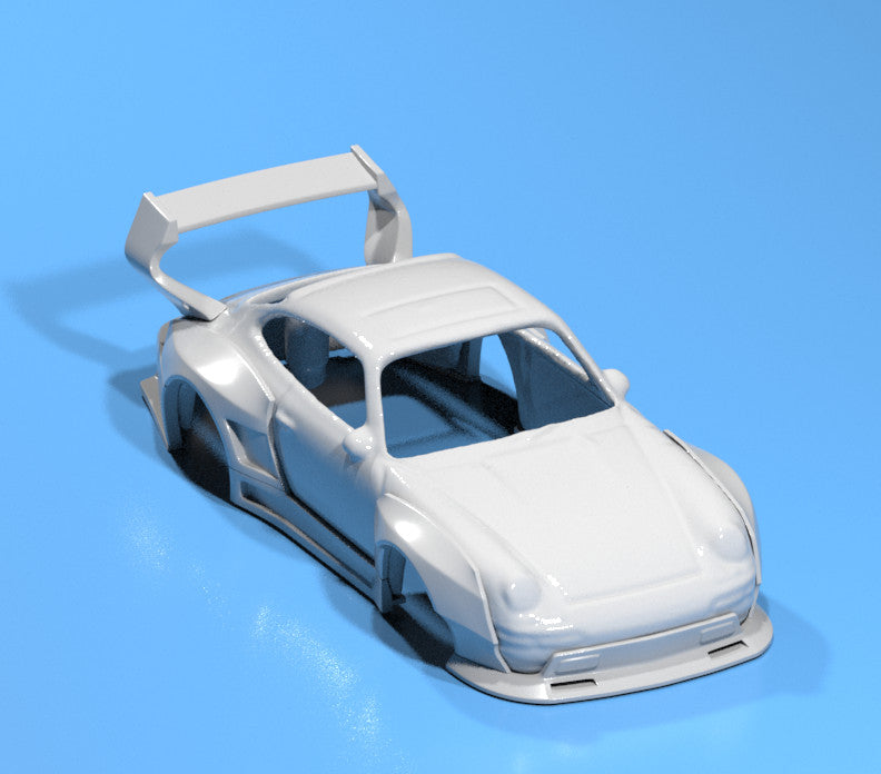 Pandem Style Wide Body Kit For Hot Wheels '96 Porsche Carrera - Resin