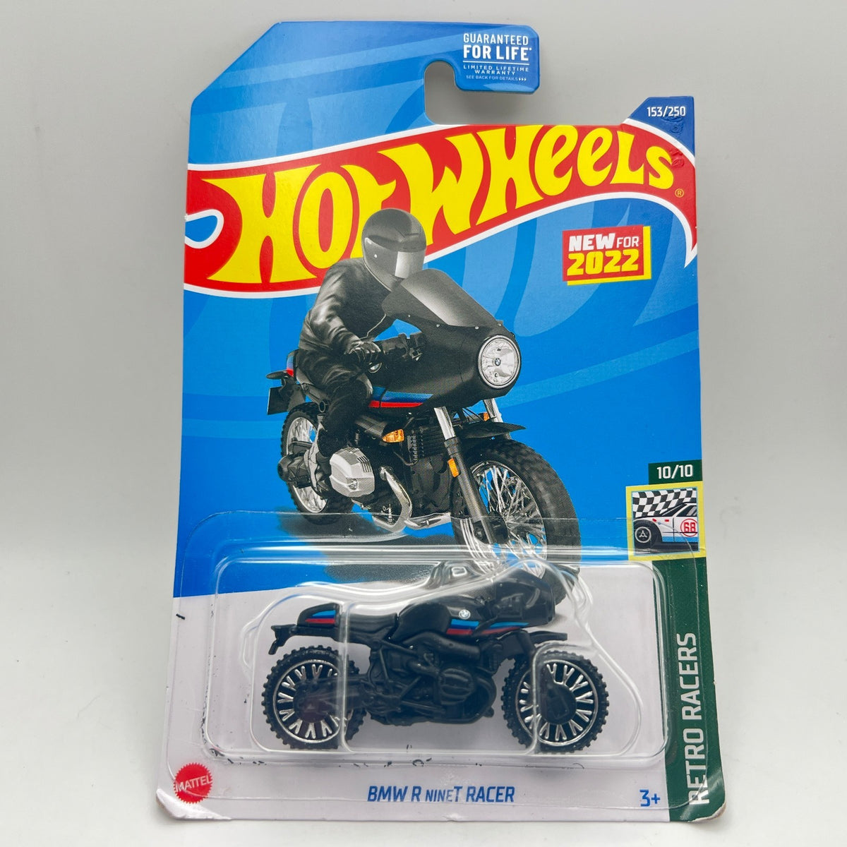 Hot Wheels BMW R nineT Racer Black 153/250 Retro Racers 10/10 Motorcycle 1:64