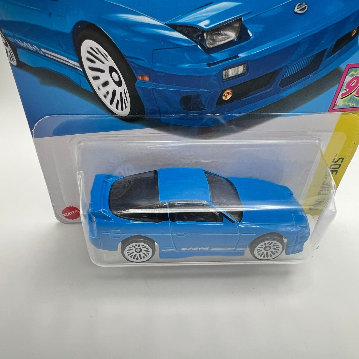 Hot Wheels '96 Nissan 180SX Type X Diecast Blue 1:64 Scale HW: The '90s Series