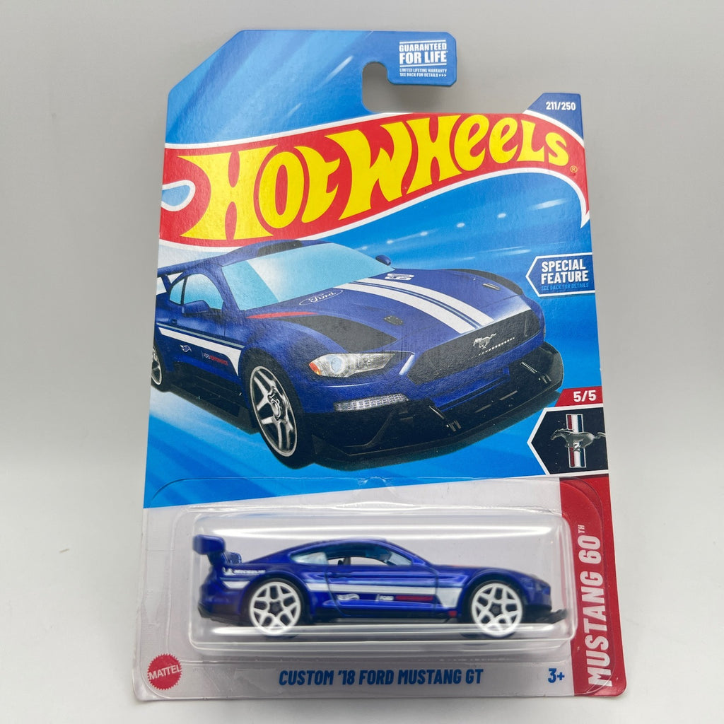Hot Wheels Custom 18 Ford Mustang GT Blue Mustang 60 5/5 211/250 2024