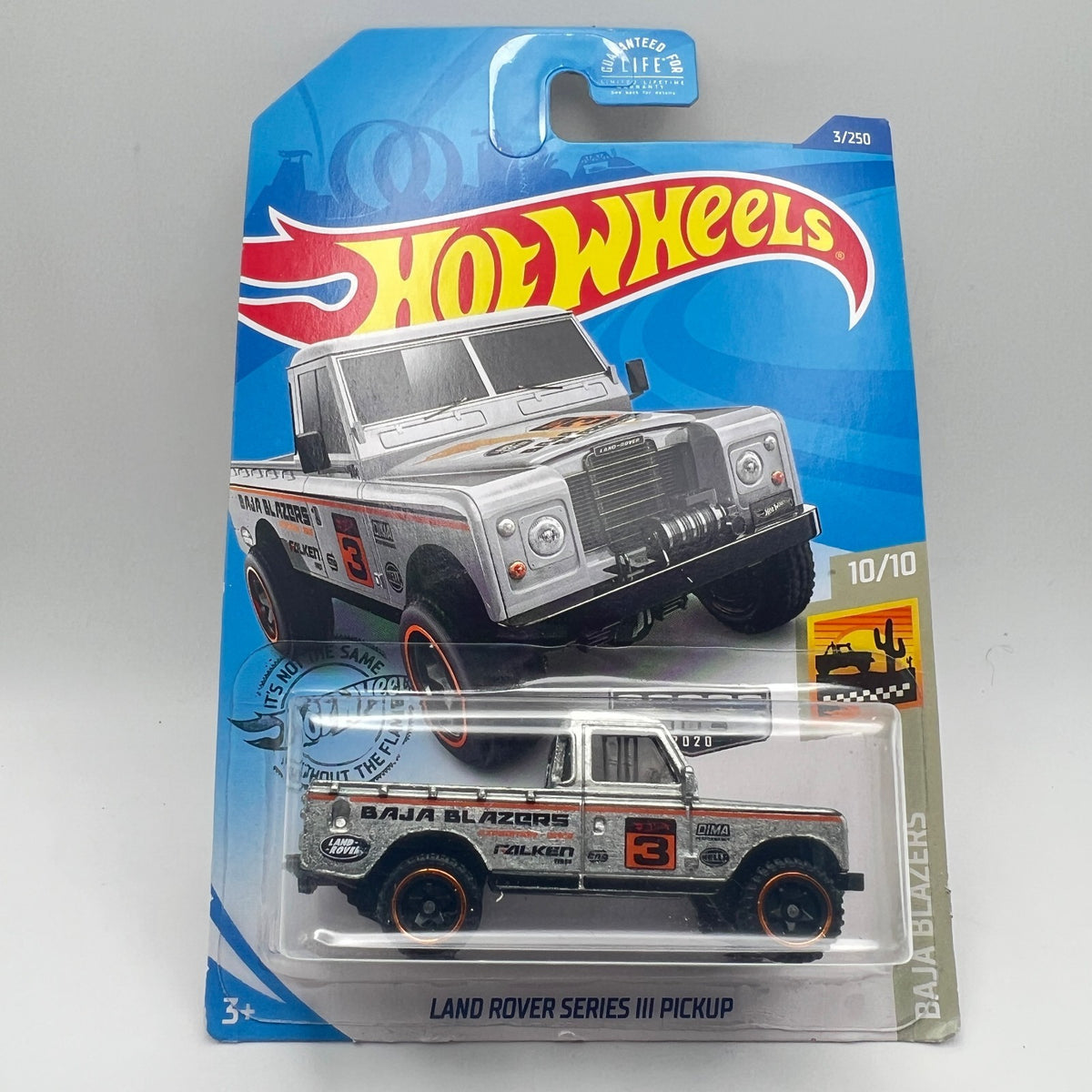 Hot Wheels Land Rover Series III Pickup ZAMAC 003 Walmart Baja Blazers 3/250