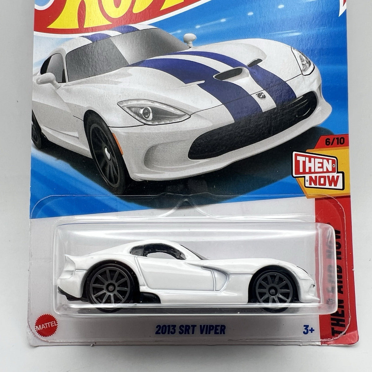 Hot Wheels 2013 SRT Viper Then and Now White Blue 1:64 Diecast Car