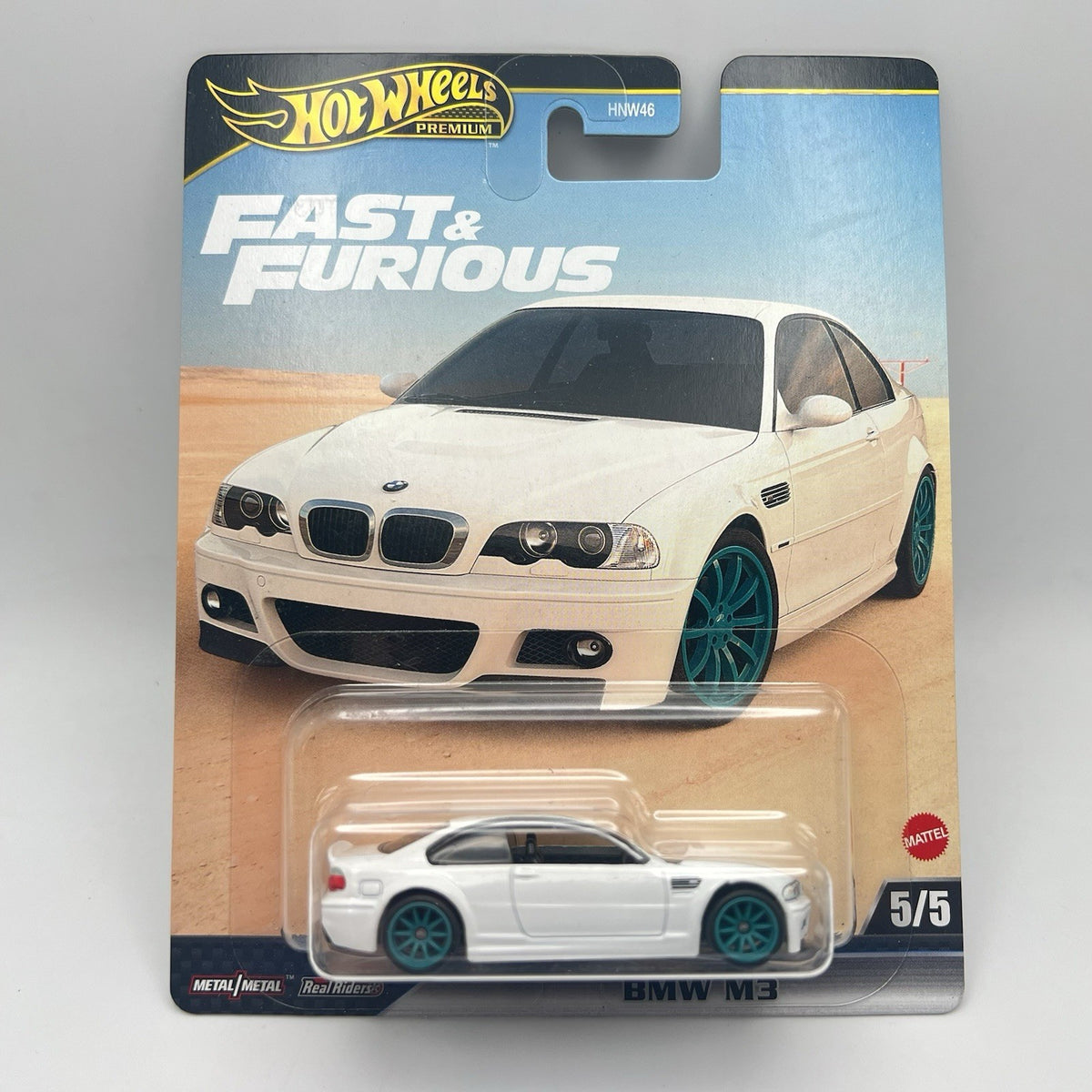 2023 Hot Wheels Premium Fast & Furious BMW M3 E46 White 3/5 Furious 7