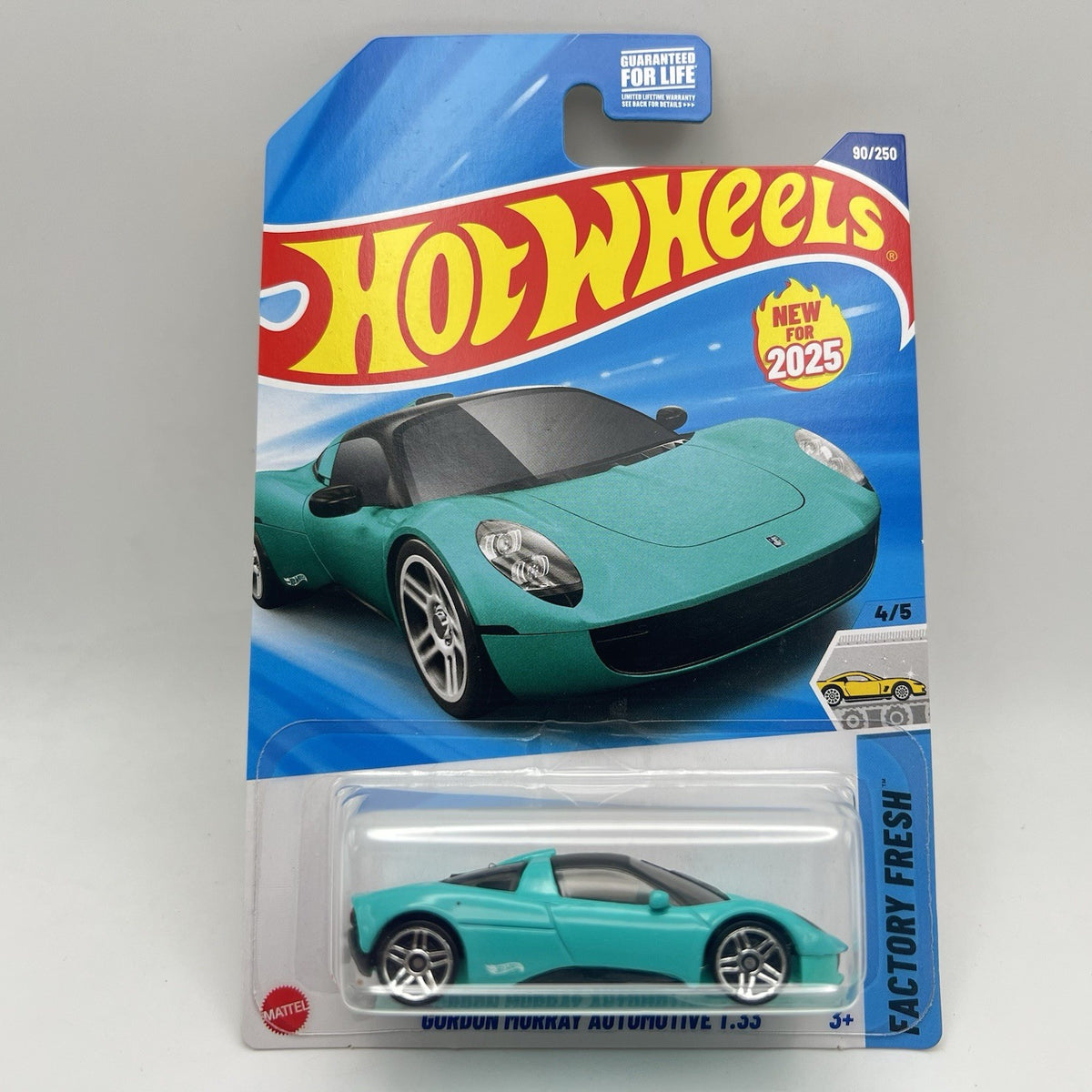Hot Wheels 2025 Factory Fresh 4/5 Gordon Murray Automotive T.33 90/250 Aqua Teal