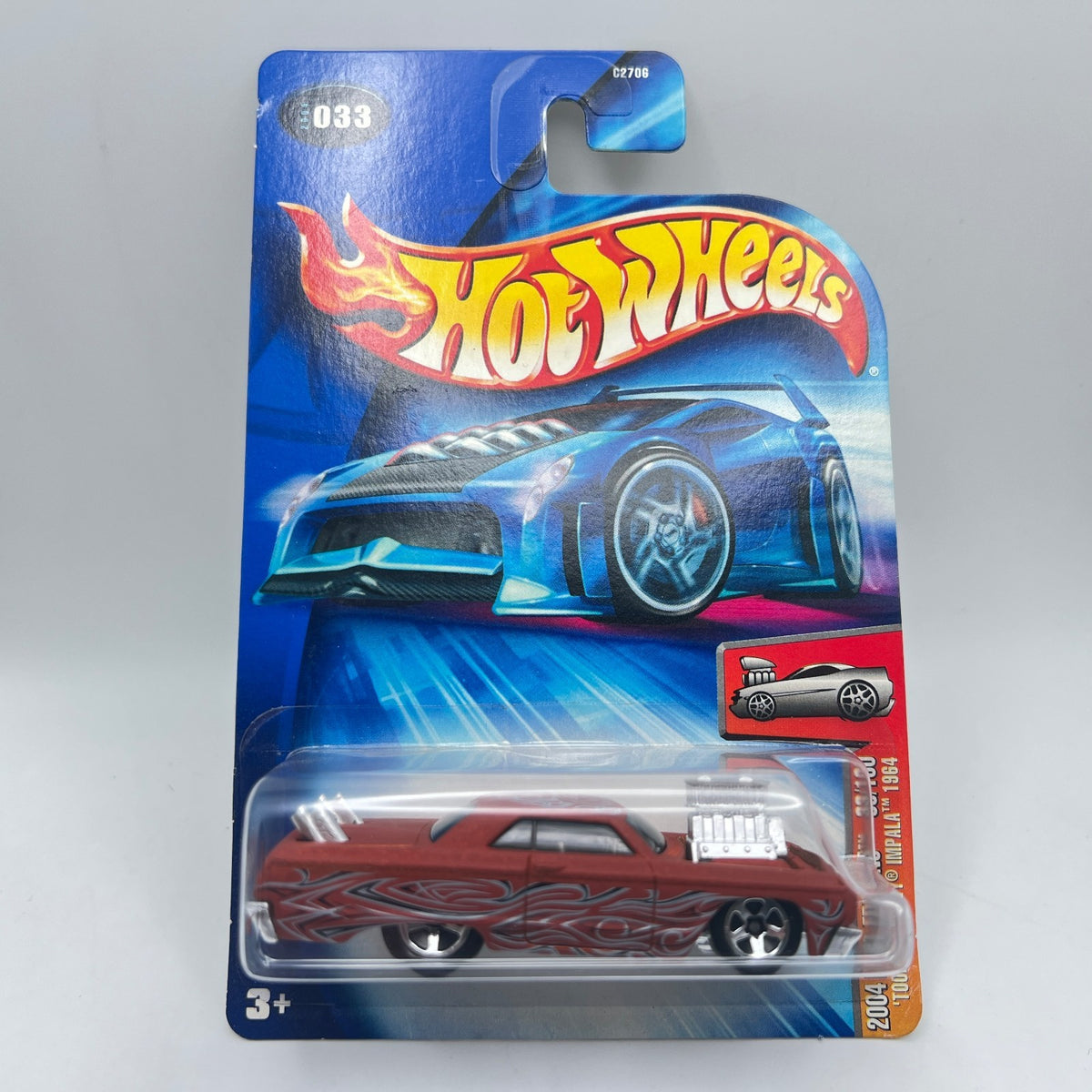 Hot Wheels Tooned Impala 1964 First Editions 33/100 Maroon 2004